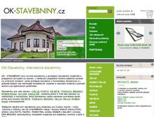 Tablet Screenshot of ok-stavebniny.cz